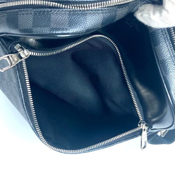 LOUIS VUITTON N41408 Damier Graphite Dayton PM Messenger Shoulder Bag Black - Picture 7 of 15